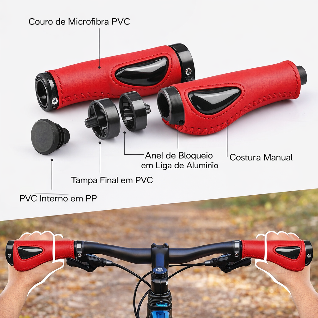 Punhos para guiador de bicicleta