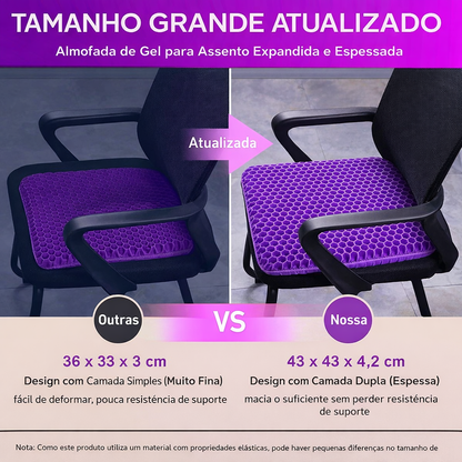 Diga Adeus às Dores nas Costas – Almofada de Gel com Alívio Imediato