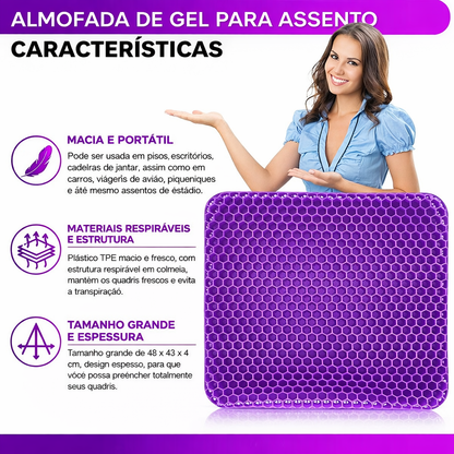 Diga Adeus às Dores nas Costas – Almofada de Gel com Alívio Imediato