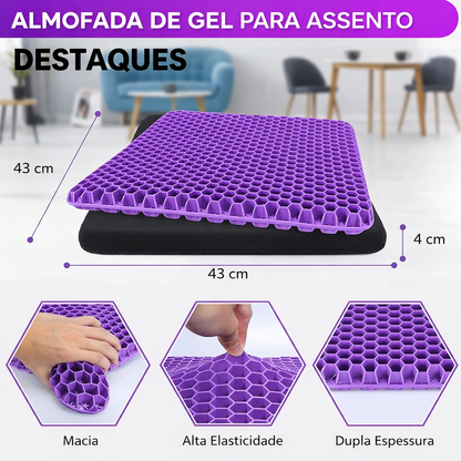 Diga Adeus às Dores nas Costas – Almofada de Gel com Alívio Imediato